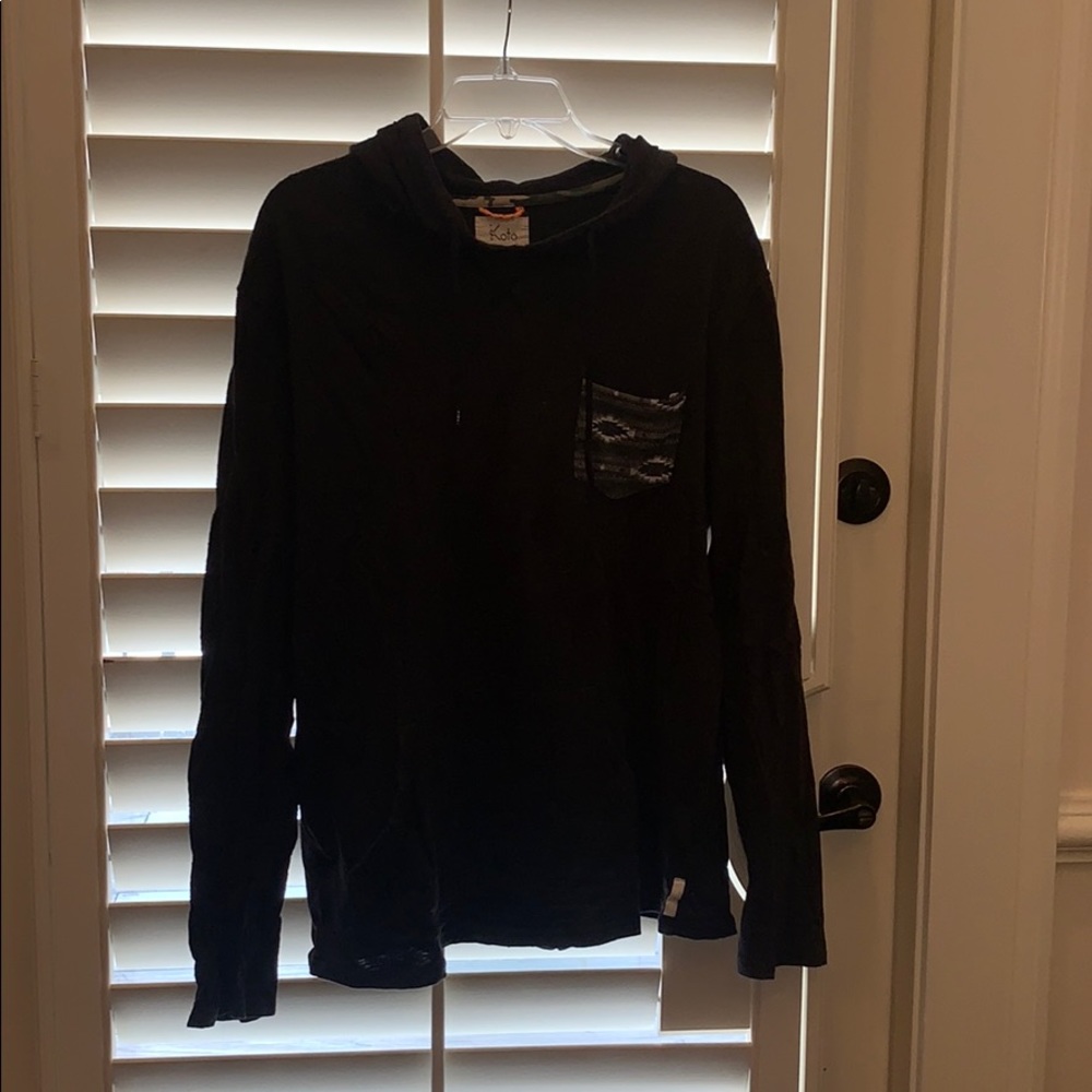 Urban Outfitters Hooded Long Sleeve Shirt